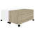 Coffee Table White and Sonoma Oak 75x75x38 cm Engineered Wood