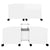 Coffee Table High Gloss White 75x75x38 cm Engineered Wood