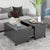 Coffee Table High Gloss Grey 75x75x38 cm Engineered Wood