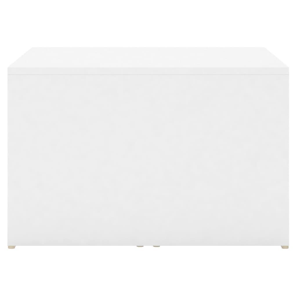 3 Piece Nesting Coffee Table Set White 60x60x38 cm Engineered Wood