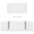 3 Piece Nesting Coffee Table Set White 60x60x38 cm Engineered Wood