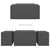3 Piece Nesting Coffee Table Set Grey 60x60x38 cm Engineered Wood