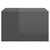 3 Piece Nesting Coffee Table Set High Gloss Grey 60x60x38 cm