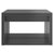 3 Piece Nesting Coffee Table Set High Gloss Grey 60x60x38 cm