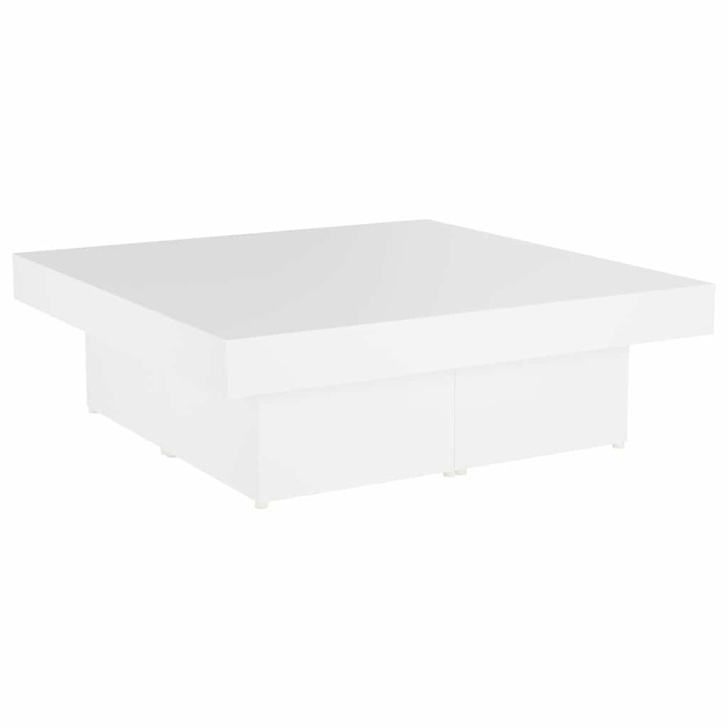 Coffee Table White 90x90x28 cm Engineered Wood