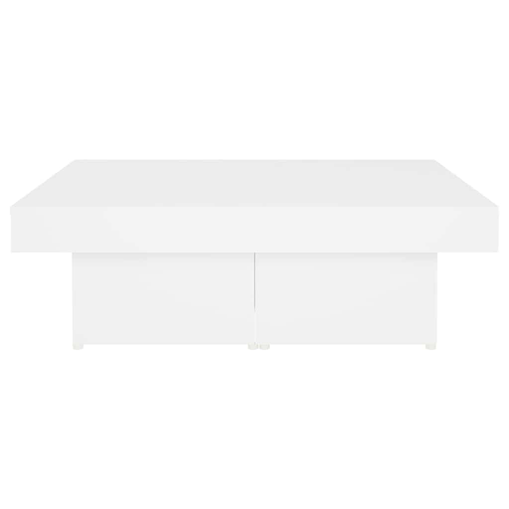 Coffee Table White 90x90x28 cm Engineered Wood