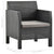 2 Piece Garden Lounge Set with Cushions PP Rattan Anthracite