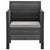 2 Piece Garden Lounge Set with Cushions PP Rattan Anthracite