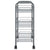3-Tier Kitchen Trolley Grey 46x26x64 cm Iron