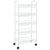 5-Tier Kitchen Trolley White 46x26x105 cm Iron