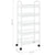 5-Tier Kitchen Trolley White 46x26x105 cm Iron