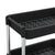 5-Tier Kitchen Trolley Black 42x29x128 cm Iron and ABS