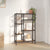 Book Shelf 80x30x120 cm Steel and Engineered Wood