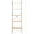 5-Tier Standing Shelf Light Brown and Black 56x35x174 cm