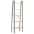 5-Tier Standing Shelf Light Brown and Black 56x35x174 cm