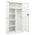 Locker Cabinet White 90x40x180 cm Steel