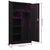 Locker Cabinet Black 90x40x180 cm Steel