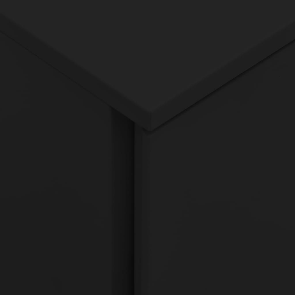 Mobile File Cabinet Black 39x45x67 cm Steel