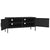 TV Cabinet Black 105x35x50 cm Steel