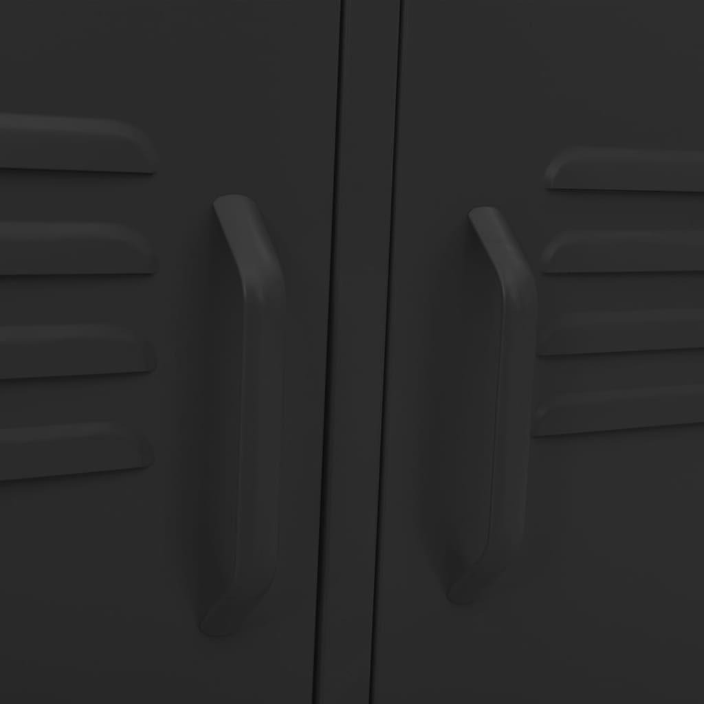 TV Cabinet Black 105x35x50 cm Steel