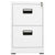 Filing Cabinet White 46x62x72.5 cm Steel