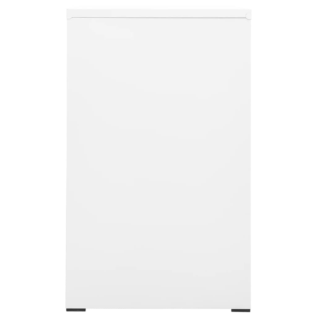 Filing Cabinet White 46x62x102.5 cm Steel