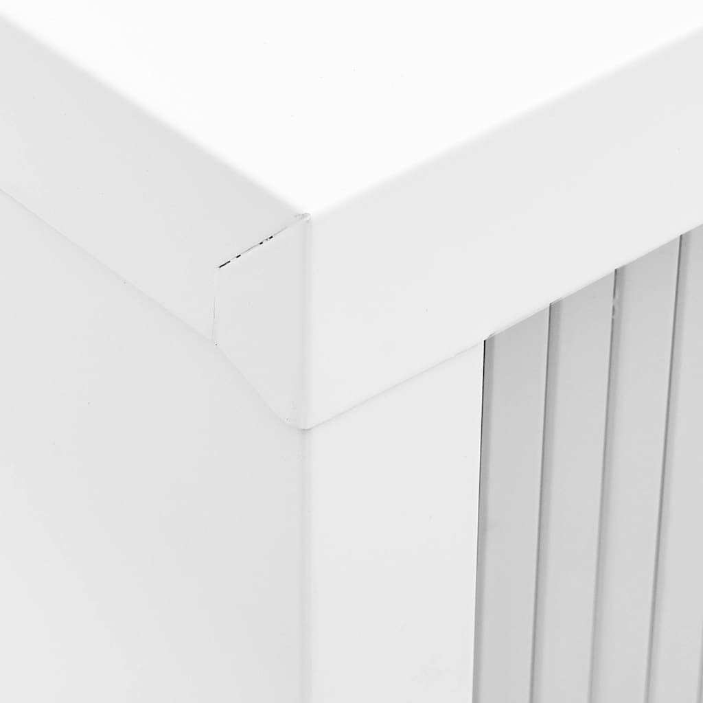 Sliding Door Cabinet Grey 90x40x90 cm Steel