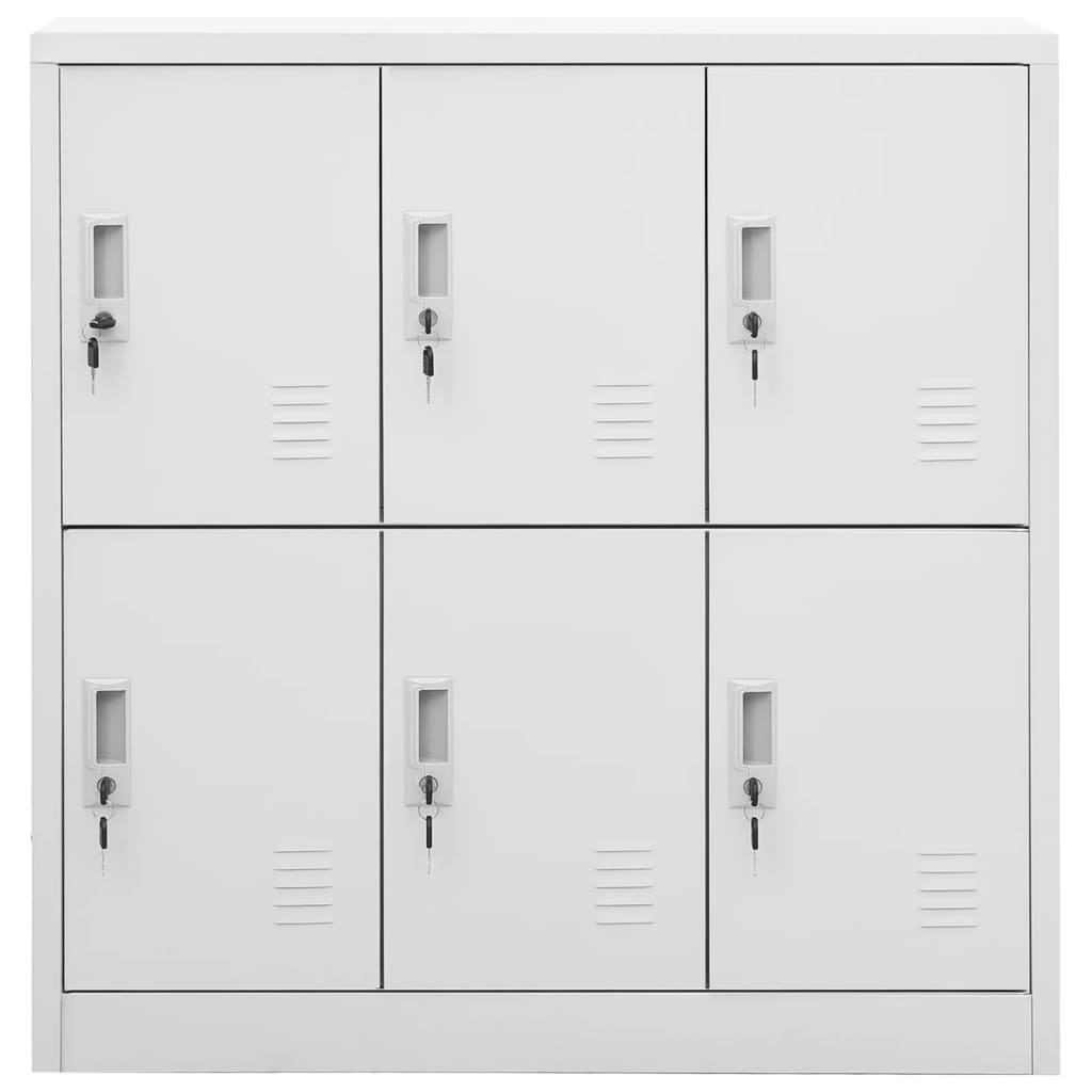 Locker Cabinet Light Grey 90x45x92.5 cm Steel