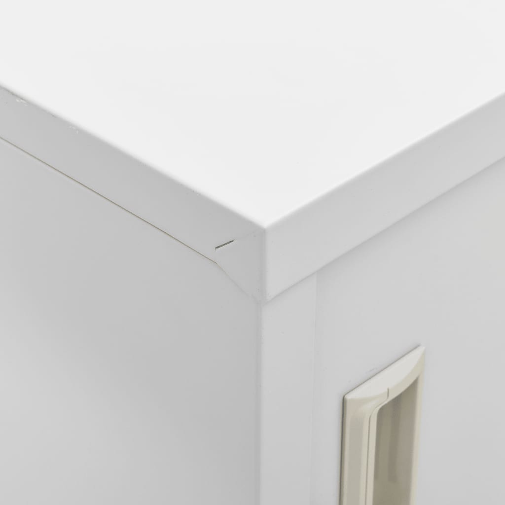 Locker Cabinet Light Grey 90x45x92.5 cm Steel
