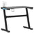 Gaming Desk LED with Z Shape Legs Black 90x60x75 cm