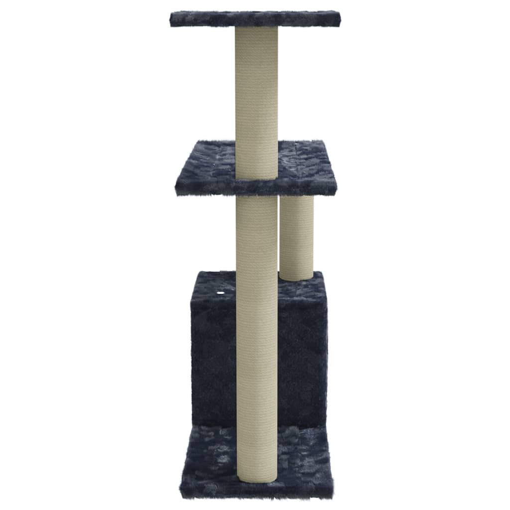 Cat Tree with Sisal Scratching Posts Dark Grey 70 cm