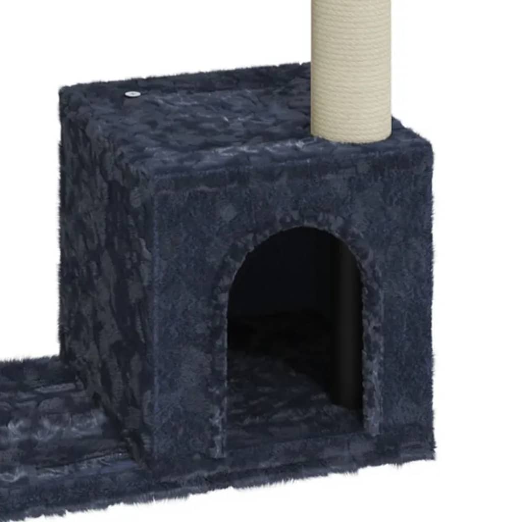 Cat Tree with Sisal Scratching Posts Dark Grey 70 cm