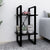 2-Tier Book Cabinet Black 40x30x70 cm Engineered Wood