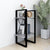 2-Tier Book Cabinet Concrete Grey 40x30x70 cm Engineered Wood