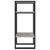 2-Tier Book Cabinet Concrete Grey 40x30x70 cm Engineered Wood
