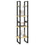 4-Tier Book Cabinet 40x30x140 cm Solid Pine Wood