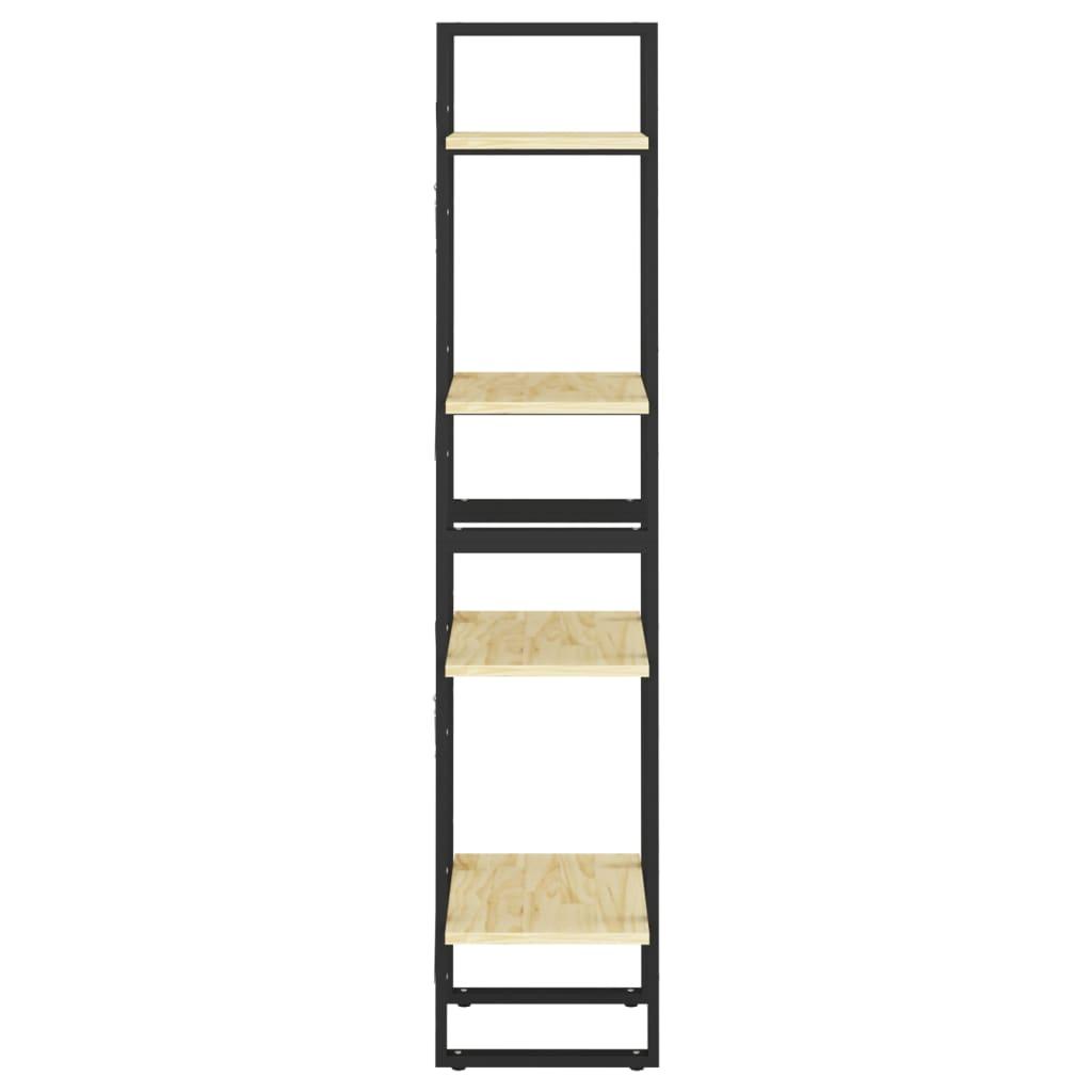 4-Tier Book Cabinet 40x30x140 cm Solid Pine Wood