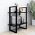 2-Tier Book Cabinet Black 60x30x70 cm Engineered Wood