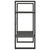 2-Tier Book Cabinet Grey 60x30x70 cm Solid Pine Wood