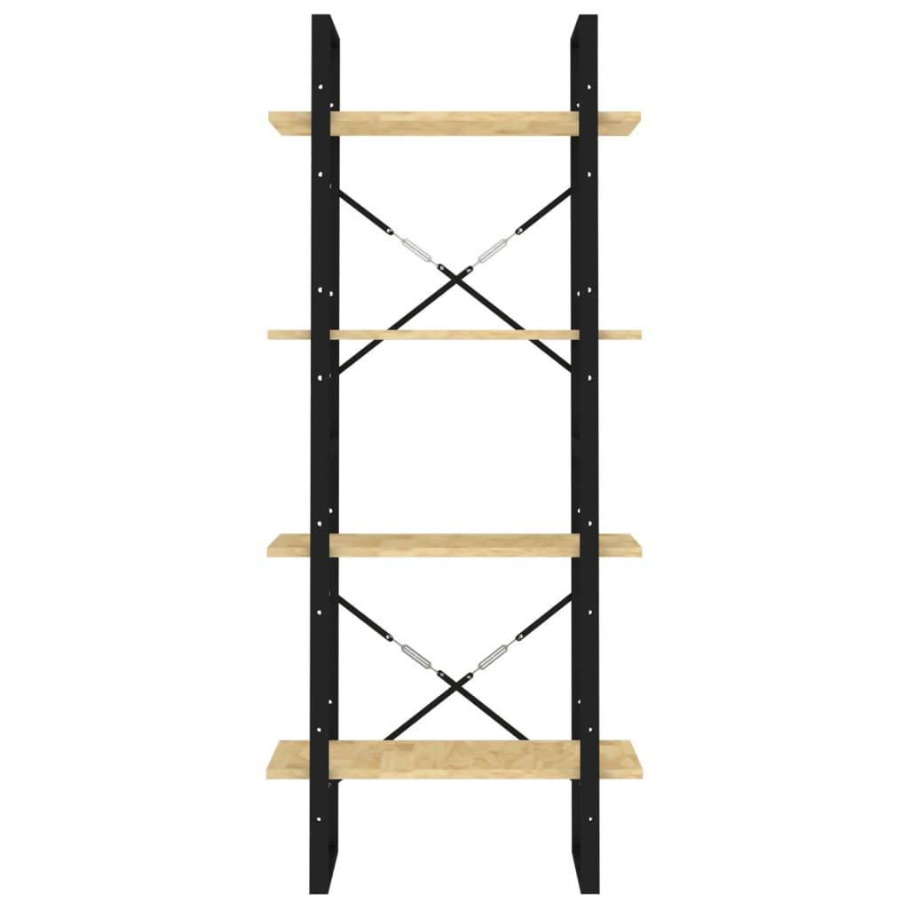 4-Tier Book Cabinet 60x30x140 cm Solid Pine Wood