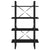 4-Tier Book Cabinet Black 80x30x140 cm Engineered Wood