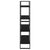 4-Tier Book Cabinet Black 80x30x140 cm Engineered Wood