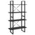 4-Tier Book Cabinet Grey 80x30x140 cm Engineered Wood