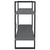 2-Tier Book Cabinet Grey 100x30x70 cm Solid Pine Wood