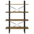 4-Tier Book Cabinet 100x30x140 cm Solid Pine Wood
