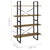 4-Tier Book Cabinet 100x30x140 cm Solid Pine Wood