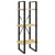 3-Tier Book Cabinet 40x30x105 cm Solid Pinewood