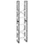 Storage Shelf White 60x30x210 cm Engineered Wood