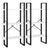 Storage Shelf White 60x30x210 cm Engineered Wood