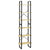Storage Shelf 60x30x210 cm Solid Wood Pine